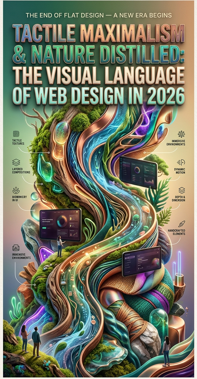 Tactile Maximalism & Nature Distilled: The Visual Language of Web Design in 2026